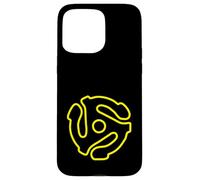 Carcasa para iPhone 15 Pro MAX Adaptador de Disco Vintage de 45 RPM con Eje de música de Vinilo Retro
