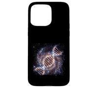 Carcasa para iPhone 15 Pro MAX ADN Helix Galaxia Ciencia Espacial Cósmico Concepto Gráfico