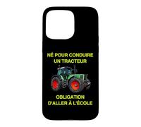 Carcasa para iPhone 15 Pro MAX Agriculteur Fermier Agriculture Paysan Tracteur École Enfant