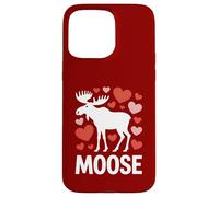 Carcasa para iPhone 15 Pro MAX Alce San Valentín Corazón Amor Vida Silvestre Animal Naturaleza