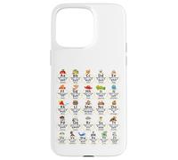 Carcasa para iPhone 15 Pro MAX Alfabeto fonética Gráfico de Sonido Montessori Animal ABC Aprendizaje