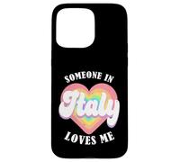 Carcasa para iPhone 15 Pro MAX Alguien En Italia Me Quiere Orgulloso Italiano Italia
