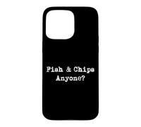 Carcasa para iPhone 15 Pro MAX ¿Alguien Quiere Fish & Chips? Chips y Pescado Divertidos