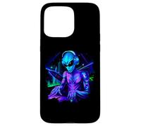 Carcasa para iPhone 15 Pro MAX Alien Cyborg DJ Robot Grabar Techno Música Cool Aliens