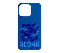 Carcasa para iPhone 15 Pro MAX Aloha Hawaii Blue Hibiscus