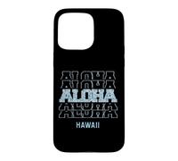 Carcasa para iPhone 15 Pro MAX Aloha Hawaii in Stacked Text
