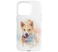 Carcasa para iPhone 15 Pro MAX Aloka - The Walk for Peace Dog Spreading Hope Watercolor