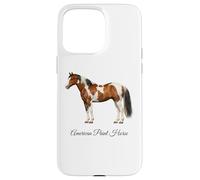 Carcasa para iPhone 15 Pro MAX American Paint Horse Hermosa Ecuestre