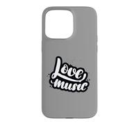 Carcasa para iPhone 15 Pro MAX Amor Música Guión Elegante
