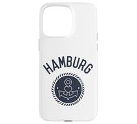 Carcasa para iPhone 15 Pro MAX Ancla de Recuerdo del Elba de Hamburgo con corazón