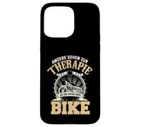 Carcasa para iPhone 15 Pro MAX Andere Gehen Zur Therapie Ich Hab Einfach Mein Bike