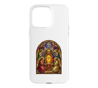 Carcasa para iPhone 15 Pro MAX Ángeles En Sagrado Tabernáculo Catedral Gótica Icono Arte Oración