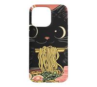 Carcasa para iPhone 15 Pro MAX Anime Cat Ramen Graphic tee, Japanese Kawaii Retro Y2K Manga