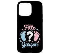 Carcasa para iPhone 15 Pro MAX Annonce grossese Sexe Bebe Baby Shower fille ou Garcon