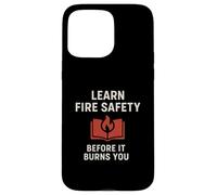 Carcasa para iPhone 15 Pro MAX Aprender Seguridad contra Incendios | Concientización de Seguridad Motivacional de