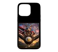 Carcasa para iPhone 15 Pro MAX Armadillo on Bald Eagle - Gafas de Bandera Estadounidense de EE. UU