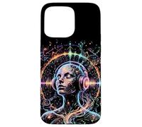 Carcasa para iPhone 15 Pro MAX Arte Colorido Psicodélico Trance Rave