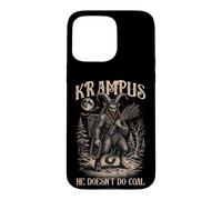Carcasa para iPhone 15 Pro MAX Arte Oscuro Krampus Leyenda Pagana Humor Negro De Invierno