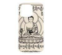 Carcasa para iPhone 15 Pro MAX Arte Vintage de Buda Serene para Meditación y Mindfulness