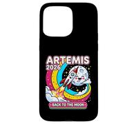 Carcasa para iPhone 15 Pro MAX Artemis II 2026 Cute Design for Kids Launch Back to The Moon