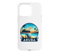 Carcasa para iPhone 15 Pro MAX Aruba Eagle Beach Tropical Sunset Viajes Diseño