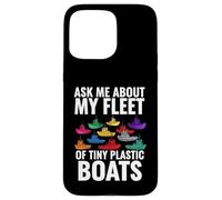 Carcasa para iPhone 15 Pro MAX Ask Me About My Fleet of Tiny Plastic Boats 3D Printing Fun