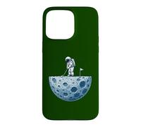 Carcasa para iPhone 15 Pro MAX Astronauta Divertido Golfing On Moon Golf Lover Space Golfer