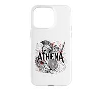 Carcasa para iPhone 15 Pro MAX Atenea Diosa Guerrera Griega Antigua Búho Esparta
