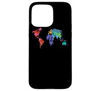 Carcasa para iPhone 15 Pro MAX Atlas de Bandera del país del Mapa del Mundo