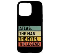 Carcasa para iPhone 15 Pro MAX Atlas The Man The Myth The Legend - Divertida Cita Personalizada