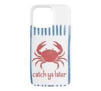 Carcasa para iPhone 15 Pro MAX Atrapa ya más Tarde Cangrejo Sailorcore Fishermencore