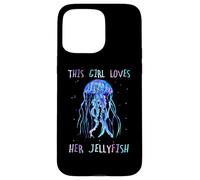 Carcasa para iPhone 15 Pro MAX Awesome Cute Underwater This Girl Loves Her Jellyfish