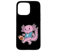 Carcasa para iPhone 15 Pro MAX Axolotl Juega fútbol Americano