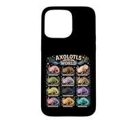 Carcasa para iPhone 15 Pro MAX Axolotls of The World Funny Axolotl