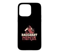 Carcasa para iPhone 15 Pro MAX Baccarat Ninja Divertido Juego de Cartas Entusiasta Un Jugador de Baccarat