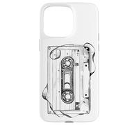 Carcasa para iPhone 15 Pro MAX Back To 80's 90's Mix Tape Music, Sketch Drawing Music Tape
