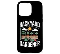Carcasa para iPhone 15 Pro MAX Backyard Gardener Humor Jardinero Vida Jardin