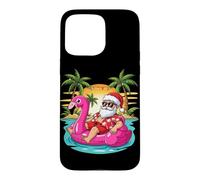 Carcasa para iPhone 15 Pro MAX Balsa de Playa de Santa Claus