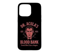 Carcasa para iPhone 15 Pro MAX Banco de Sangre del Dr. Acula: Drácula Espeluznante Vampiro Halloween