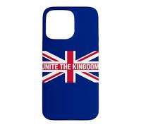 Carcasa para iPhone 15 Pro MAX Bandera británica de Reino Unido Union Jack Unite The Kingdom