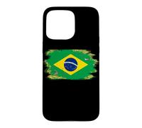 Carcasa para iPhone 15 Pro MAX Bandera de Brasil Orgullo Brasileño Ilustrado Grunge Tattered