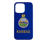 Carcasa para iPhone 15 Pro MAX Bandera del Estado de Kansas The Sunflower State City Topeka Pride