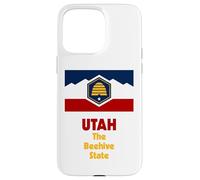 Carcasa para iPhone 15 Pro MAX Bandera del Estado de Utah Pride Beehive State Flag Salt Lake City Souvenir