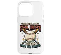 Carcasa para iPhone 15 Pro MAX Base de Jugador de softbol robando Receptor de softbol