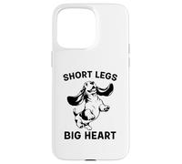 Carcasa para iPhone 15 Pro MAX Basset Hound Short Legs Big Heart