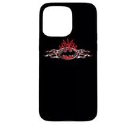 Carcasa para iPhone 15 Pro MAX Batman Steel Flames Logo