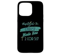 Carcasa para iPhone 15 Pro MAX Bautismo Cristiano Verso Bautizado en Cristo