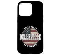Carcasa para iPhone 15 Pro MAX Belleville Illinois, Bandera Americana Vintage