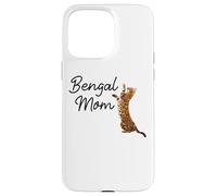 Carcasa para iPhone 15 Pro MAX Bengal Cat Mom I Mama Family Pet Friend for Men Women