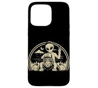 Carcasa para iPhone 15 Pro MAX Bigfoot Alien Boy Adventure Sasquatch OVNI